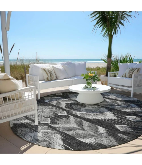 Addison Chantille ACN812-Black 8 ft. X 8 ft. Round Rug