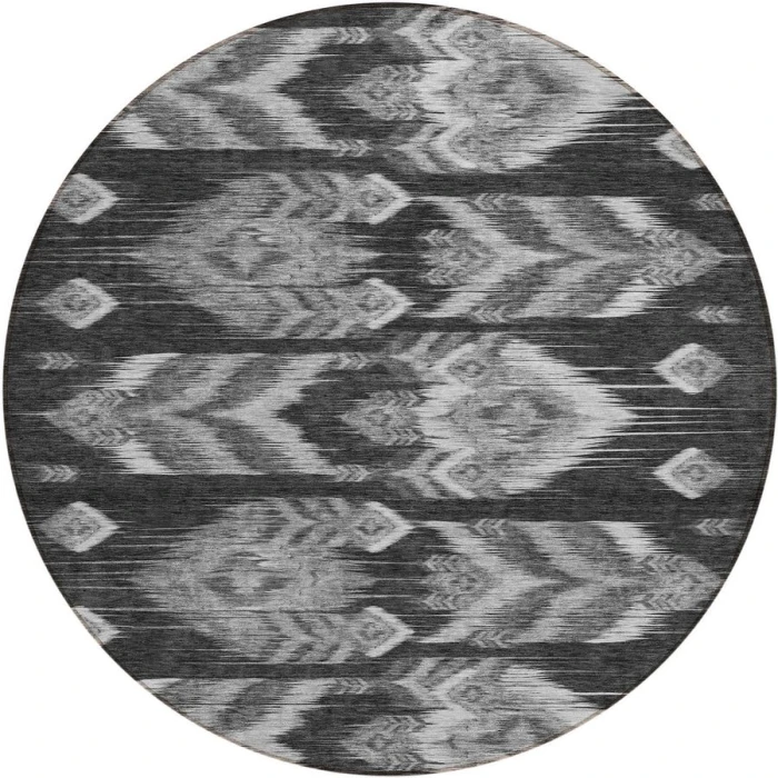 Addison Chantille ACN812-Black 8 ft. X 8 ft. Round Rug