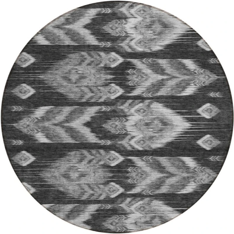 Addison Chantille ACN812-Black 8 ft. X 8 ft. Round Rug