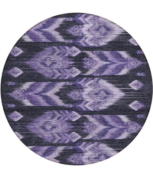 Addison Chantille ACN812-Purple 8 ft. X 8 ft. Round Rug