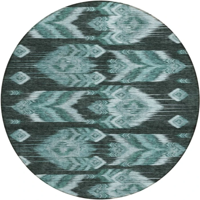 Addison Chantille ACN812-Teal 8 ft. X 8 ft. Round Rug