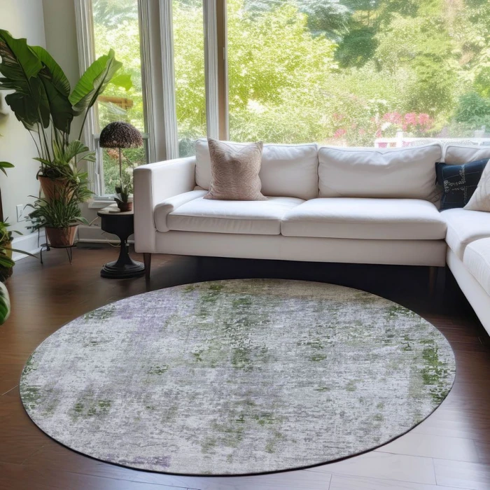 Addison Chantille ACN814-Olive 8 ft. X 8 ft. Round Rug