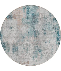 Addison Chantille ACN814-Teal 8 ft. X 8 ft. Round Rug