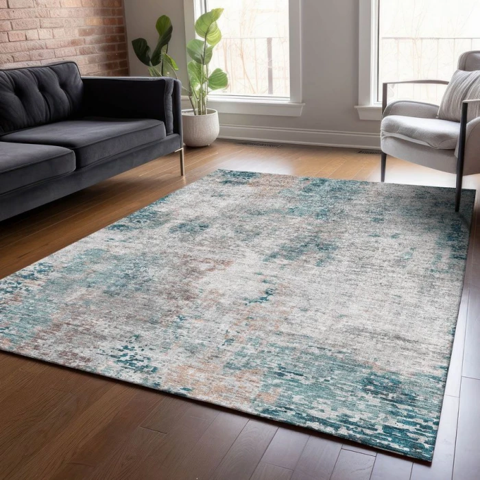 Addison Chantille ACN814-Teal 5 ft. X 7 ft. 6 in. Rectangle Rug
