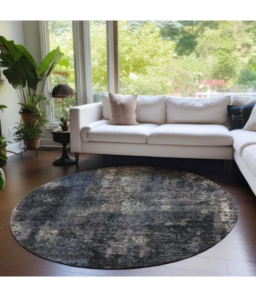 Addison Chantille ACN815-Charcoal 8 ft. X 8 ft. Round Rug