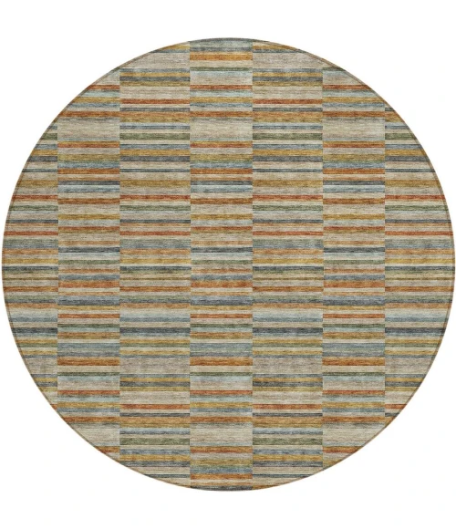 Addison Chantille ACN816-Paprika 8 ft. X 8 ft. Round Rug