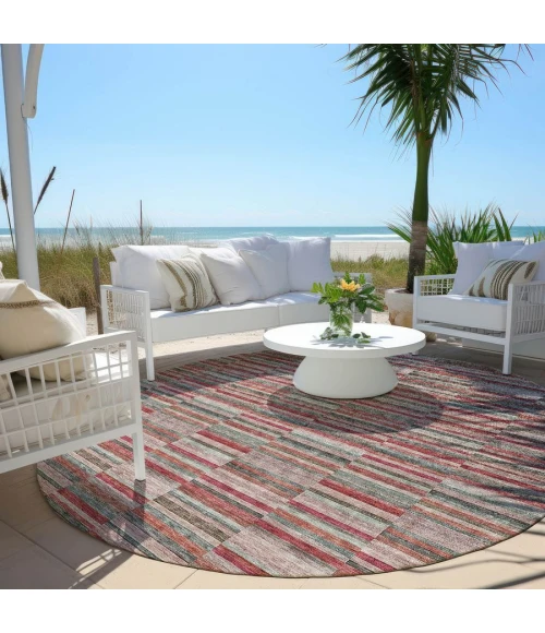 Addison Chantille ACN816-Red 8 ft. X 8 ft. Round Rug