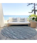 Addison Chantille ACN816-Teal 8 ft. X 8 ft. Round Rug