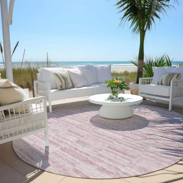 Addison Chantille ACN817-Blush 8 ft. X 8 ft. Round Rug