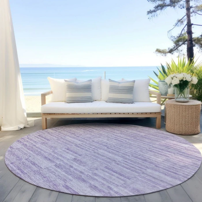Addison Chantille ACN817-Plum 8 ft. X 8 ft. Round Rug