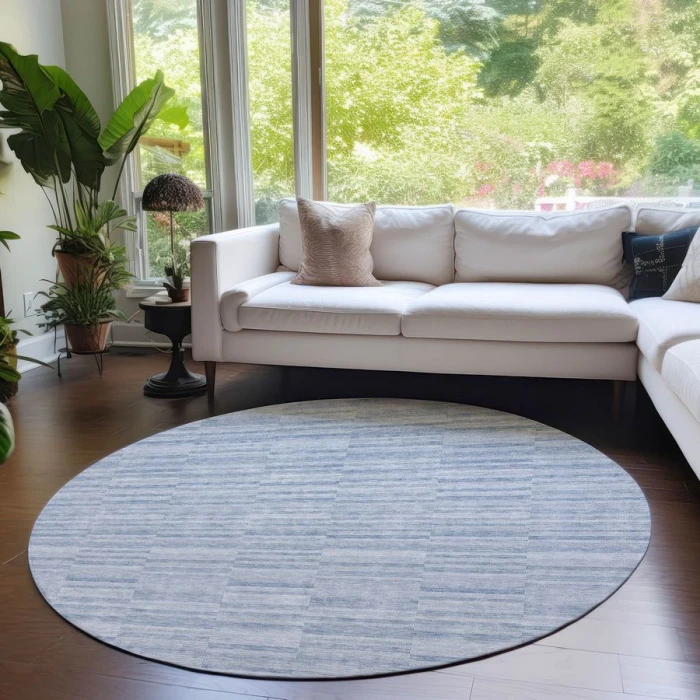 Addison Chantille ACN817-Sky 8 ft. X 8 ft. Round Rug