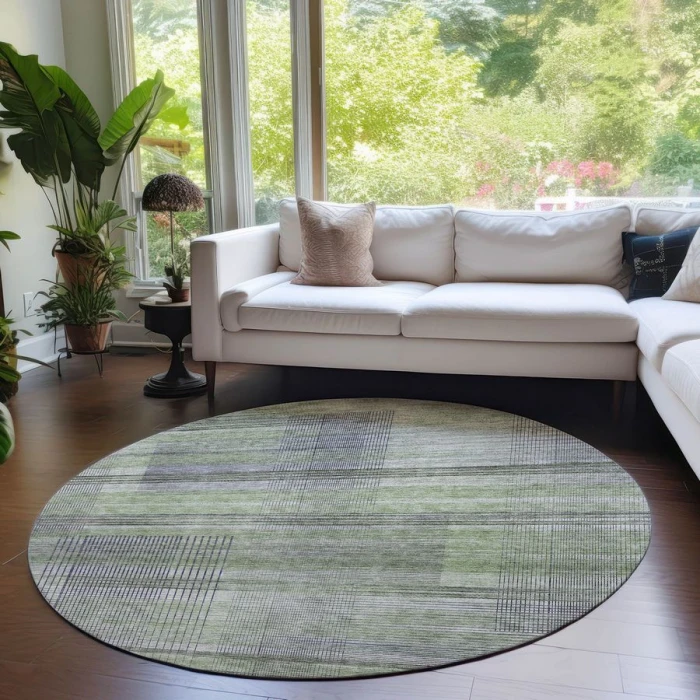 Addison Chantille ACN819-Aloe 8 ft. X 8 ft. Round Rug