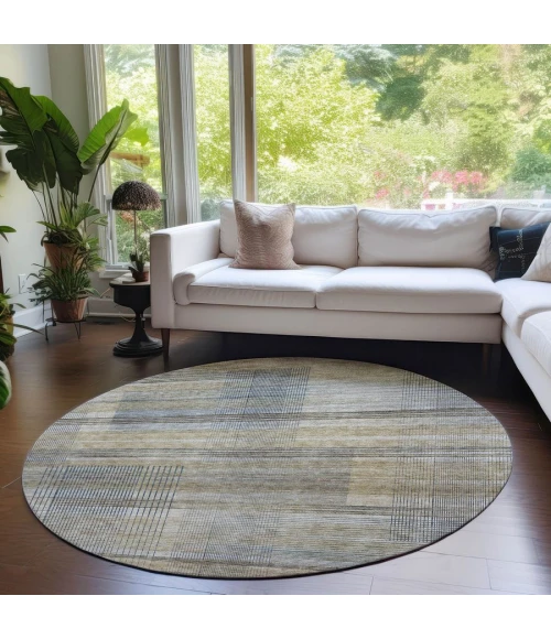 Addison Chantille ACN819-Khaki 8 ft. X 8 ft. Round Rug