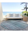 Addison Chantille ACN819-Teal 8 ft. X 8 ft. Round Rug