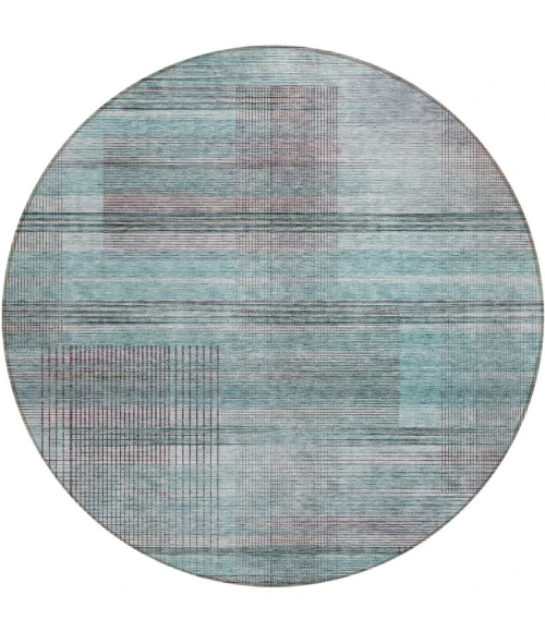 Addison Chantille ACN819-Teal 8 ft. X 8 ft. Round Rug