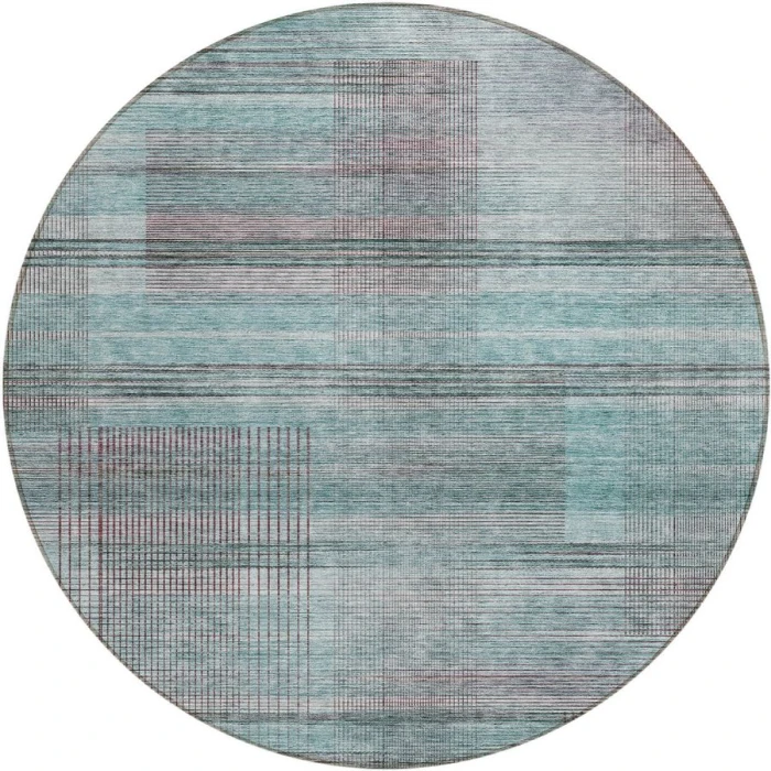 Addison Chantille ACN819-Teal 8 ft. X 8 ft. Round Rug