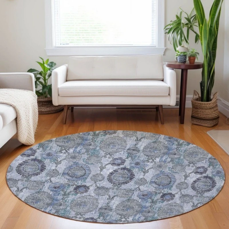Addison Chantille ACN821-Blue 8 ft. X 8 ft. Round Rug