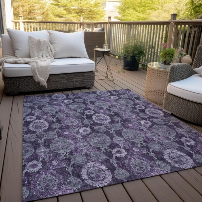 Addison Chantille ACN821-Eggplant 8 ft. X 10 ft. Rectangle Rug