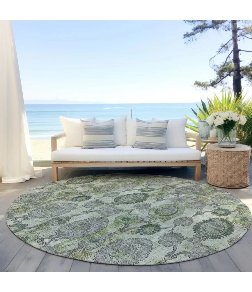 Addison Chantille ACN821-Green 8 ft. X 8 ft. Round Rug