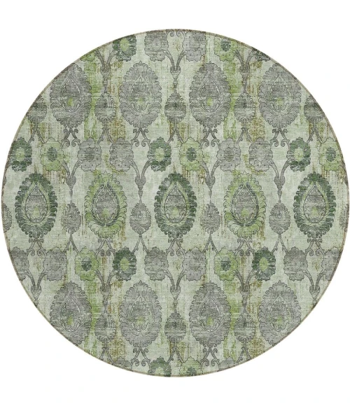 Addison Chantille ACN821-Green 8 ft. X 8 ft. Round Rug