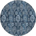 Addison Chantille ACN821-Navy 8 ft. X 8 ft. Round Rug