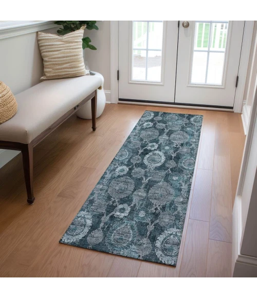 Addison Chantille ACN821-Teal 2 ft. 3 in. X 7 ft. 6 in. Rectangle Rug