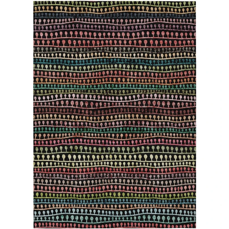 Addison Chantille ACN823-Black 5 ft. X 7 ft. 6 in. Rectangle Rug