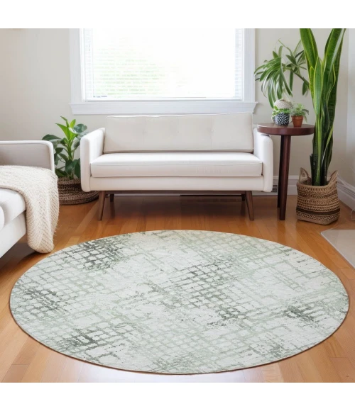 Addison Chantille ACN824-Green 8 ft. X 8 ft. Round Rug