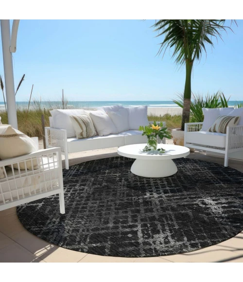 Addison Chantille ACN825-Charcoal 8 ft. X 8 ft. Round Rug