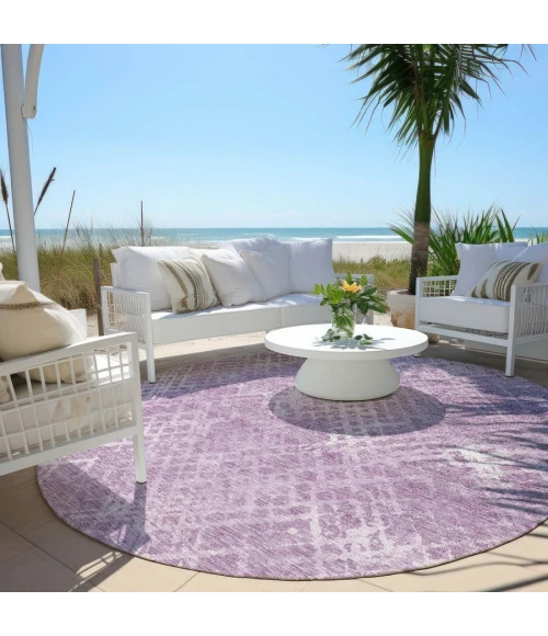 Addison Chantille ACN825-Lavender 8 ft. X 8 ft. Round Rug