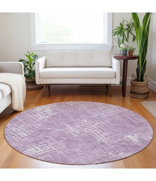 Addison Chantille ACN825-Lavender 8 ft. X 8 ft. Round Rug