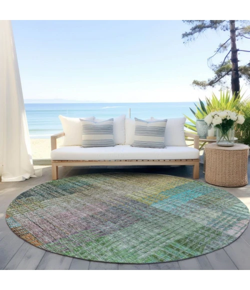 Addison Chantille ACN828-Green 8 ft. X 8 ft. Round Rug
