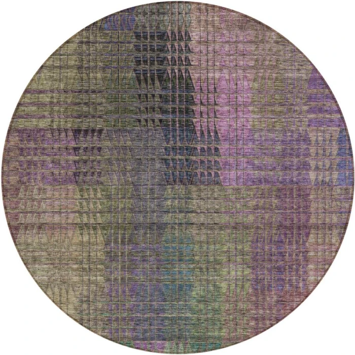 Addison Chantille ACN828-Plum 8 ft. X 8 ft. Round Rug