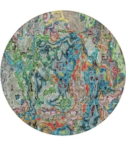 Addison Chantille ACN829-Blue 8 ft. X 8 ft. Round Rug