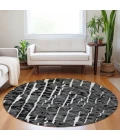 Addison Chantille ACN830-Black 8 ft. X 8 ft. Round Rug