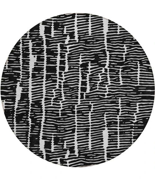 Addison Chantille ACN830-Black 8 ft. X 8 ft. Round Rug