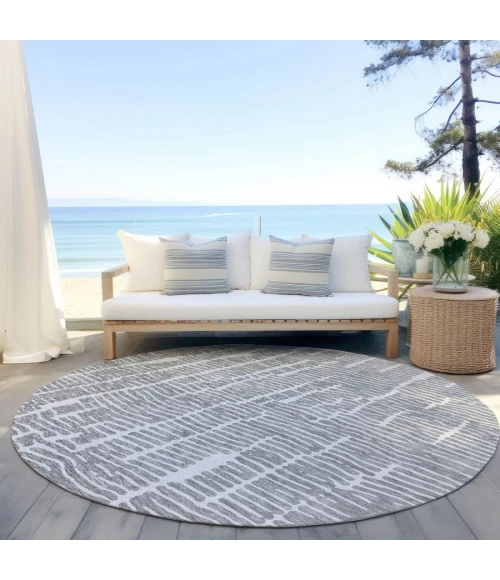 Addison Chantille ACN830-Gray 8 ft. X 8 ft. Round Rug