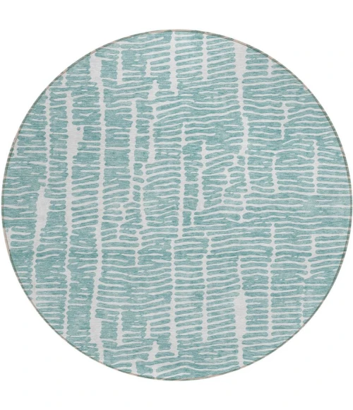 Addison Chantille ACN830-Teal 8 ft. X 8 ft. Round Rug