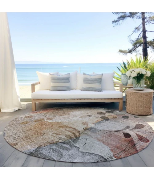 Addison Chantille ACN832-Terracotta 8 ft. X 8 ft. Round Rug