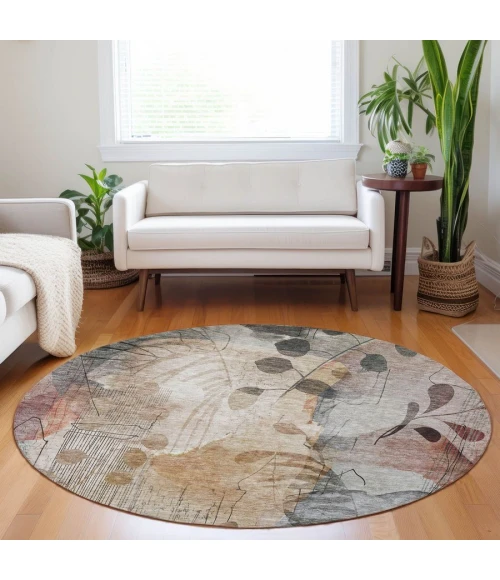 Addison Chantille ACN832-Terracotta 8 ft. X 8 ft. Round Rug