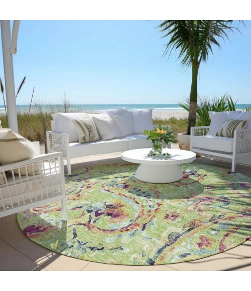 Addison Chantille ACN834-Aloe 8 ft. X 8 ft. Round Rug
