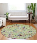 Addison Chantille ACN834-Aloe 8 ft. X 8 ft. Round Rug
