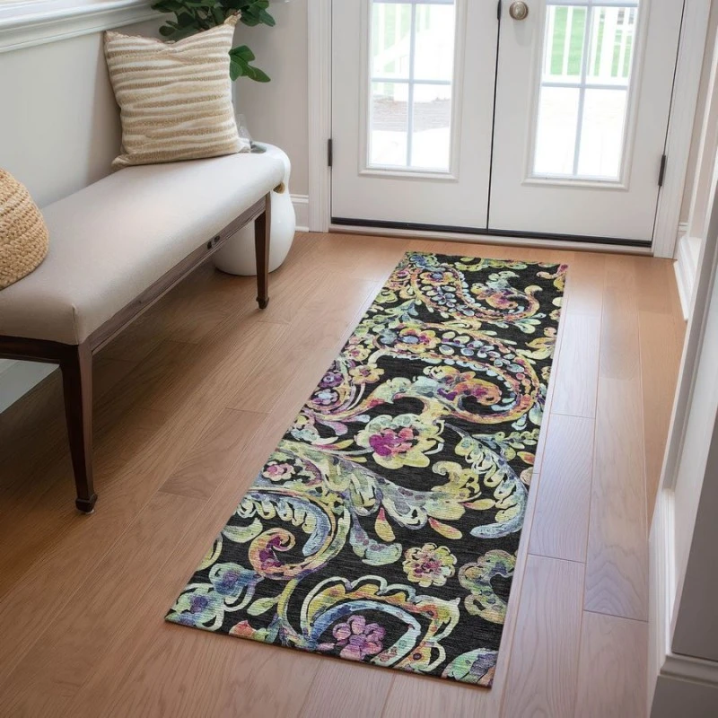 Addison Chantille ACN834-Black 2 ft. 3 in. X 7 ft. 6 in. Rectangle Rug