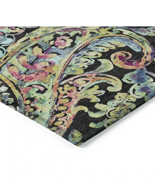 Addison Chantille ACN834-Black 8 ft. X 8 ft. Round Rug