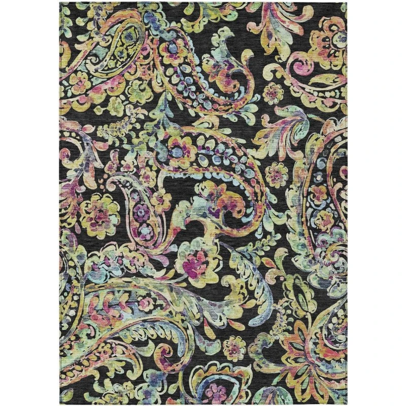 Addison Chantille ACN834-Black 5 ft. X 7 ft. 6 in. Rectangle Rug