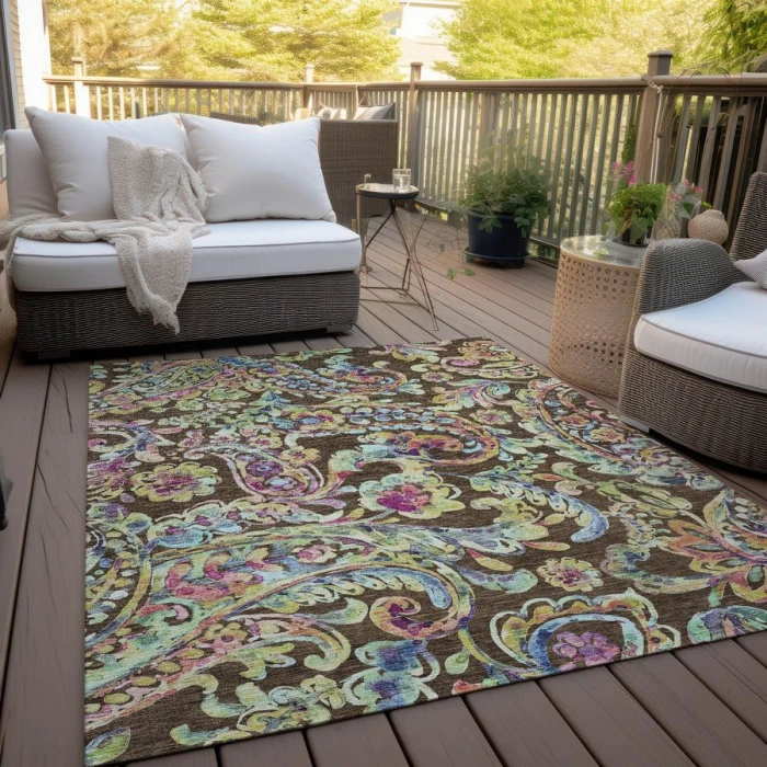 Addison Chantille ACN834-Chocolate 3 ft. X 5 ft. Rectangle Rug