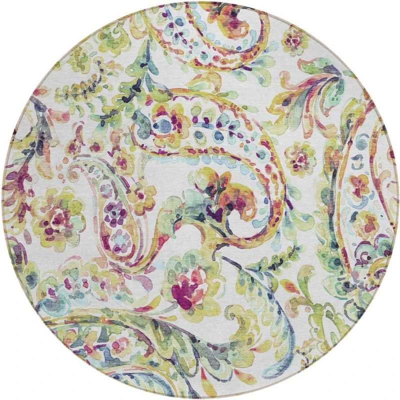 Addison Chantille ACN834-Ivory 8 ft. X 8 ft. Round Rug