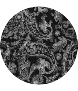 Addison Chantille ACN835-Black 8 ft. X 8 ft. Round Rug