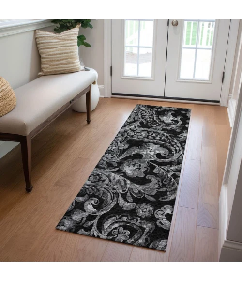 Addison Chantille ACN835-Black 2 ft. 3 in. X 7 ft. 6 in. Rectangle Rug