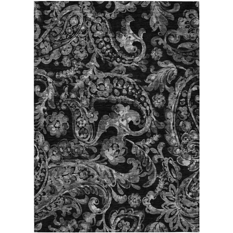 Addison Chantille ACN835-Black 5 ft. X 7 ft. 6 in. Rectangle Rug
